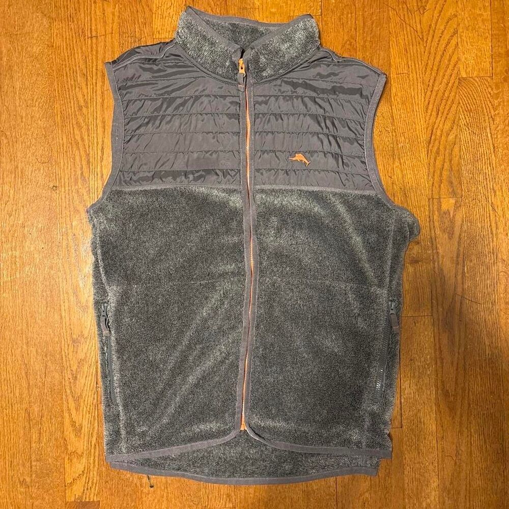 Tommy-bahama Men's Grey and Black Gilet